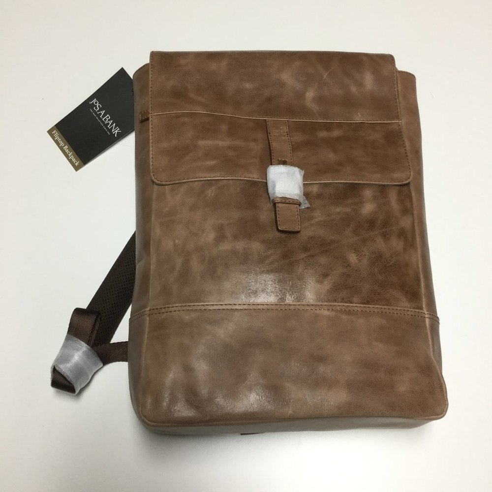 Jos. A. Bank Brown Leather Backpack